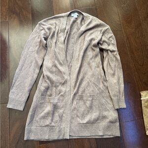 Old Navy Long Open-Front Cardigan - Taupe